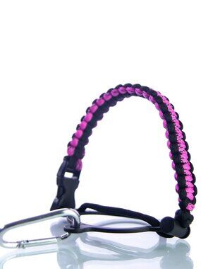 Parachute Cord Hydro Bottle Strap Pink/Black from Hogg